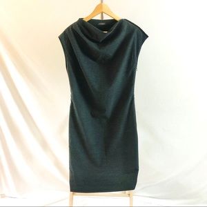 Persico Gray Flannel Dress Made in Italy Size 44